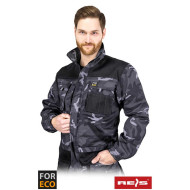 BLUZA ROBOCZA REIS PROMASTER PROM-J Z PASAMI ODBLASKOWYMI STALOWO-CZARNO-POMARAŃCZOWA