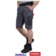 SZORTY ROBOCZE REIS BOMULL BOMER-TS SZARO-CIEMNOSZARO-GRANATOWE