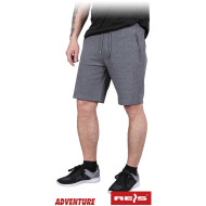 SZORTY ROBOCZE REIS ADVENTURE SHORTS Z GUMKĄ W PASIE CZARNE