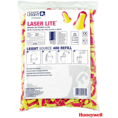 ZATYCZKI DO USZU HONEYWELL LASER LITE LS400 HW-OSZ-LASERLITE4 PRZECIWHAŁASOWE OP. 200 PAR ŻÓŁTO-RÓŻOWE