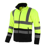 BLUZA ROBOCZA PROCERA 340G WZMOCNIONA ODBLASKOWA Z POLARU ŻÓŁTA
