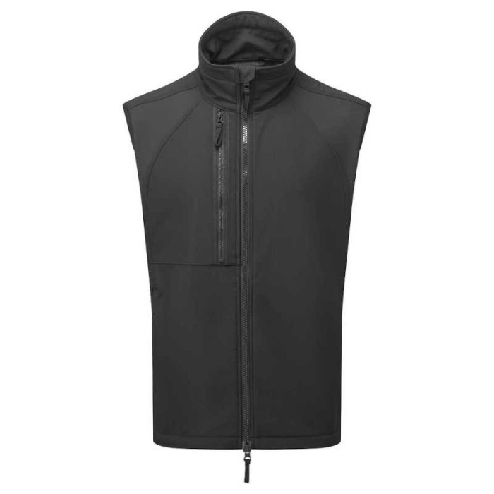 BEZRĘKAWNIK ROBOCZY PORTWEST SOFTSHELL WX2 (2L) PRW-CD876 WODOODPORNY POKRYTY POLAREM CZARNY