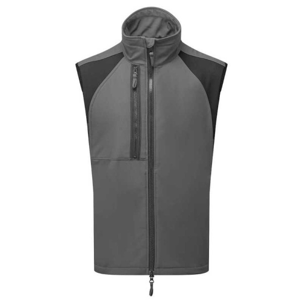 BEZRĘKAWNIK ROBOCZY PORTWEST SOFTSHELL WX2 (2L) PRW-CD876 WODOODPORNY POKRYTY POLAREM SZARY