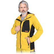 BLUZA ROBOCZA LEEBER-HOLLMAN LH-NA-P Z POLARU KHAKI-GRANATOWO-POMARAŃCZOWA