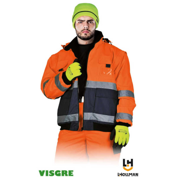 KURTKA ROBOCZA LEBER HOLLMAN LH-VIBER OCIEPLANA 2W1 ODBLASKOWA