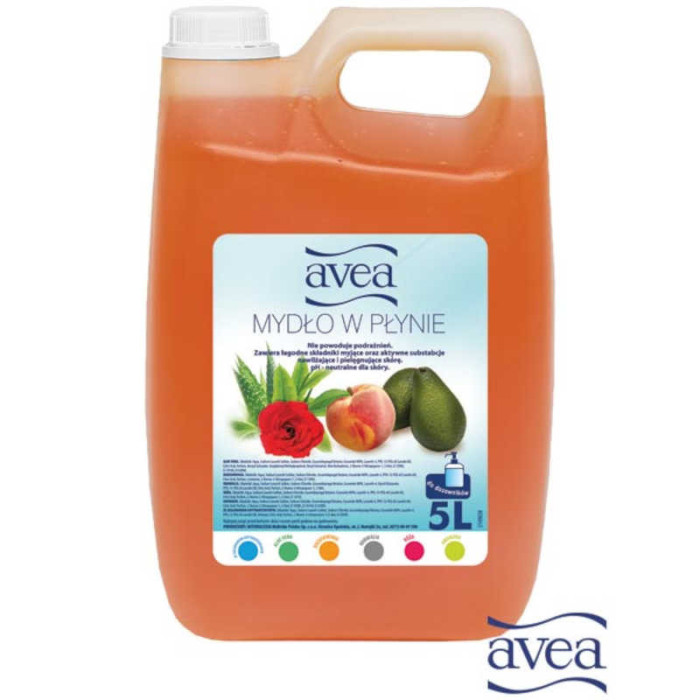 MYDŁO W PŁYNIE AVEA 5 LITRÓW MIX 4 RODZAJE