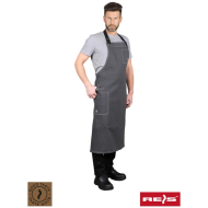 FARTUCH ROBOCZY REIS GRANDE PRZEDNI Z JEANSU CIEMNOSZARY