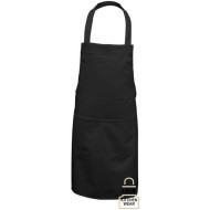 FARTUCH ROBOCZY LINK KITCHEN WEAR FPB-2K PRZEDNI 240g/m2 CZARNY