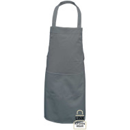 FARTUCH ROBOCZY LINK KITCHEN WEAR FDUO-2K PRZEDNI DWIE KIESZENIE 200g/m2 CZARNO-SŁONECZNY