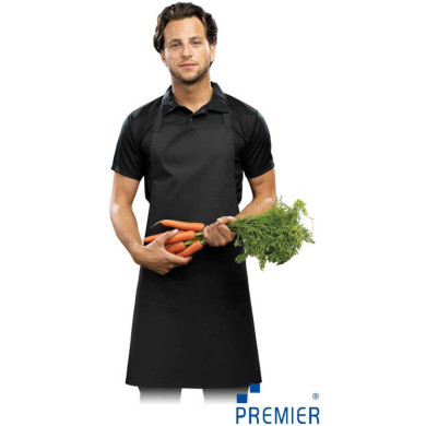 FARTUCH ROBOCZY PREMIER WORKWEAR FPB-KL PRZEDNI 265g/m2 CZARNY