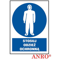 ZNAK BEZPIECZEŃSTWA ANRO UWAGA GORĄCA POWIERZCHNIA FOLIA SAMOPRZYLEPNA ZNAK Z NADRUKIEM FOTOLUMINESCENCYJNYM