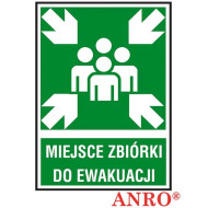 ZNAK  BEZPIECZEŃSTWA ANRO KLUCZ DO WYJŚCIA EWAKUACYJNEGO FOLIA SAMOPRZYLEPNA ZNAK Z NADRUKIEM FOTOLUMINESCENCYJNYM
