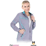 BLUZA ROBOCZA LEEBER-HOLLMAN LH-FWNA-J DAMSKA JASNOSZARO-MIETOWA