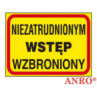 ZNAK BEZPIECZEŃSTWA ANRO UWAGA PRZEJŚCIE DRUGĄ STRONĄ ULICY PŁYTA PCV