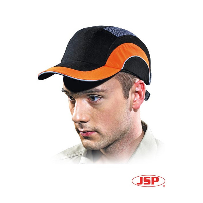 KASK LEKKI JSP HARDCAP CZARNO POMARAŃCZOWY