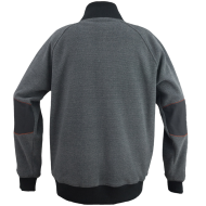 BLUZA ROBOCZA URGENT URG-954 Z KOŁNIERZEM NA ZAMEK CZARNO-SZARA
