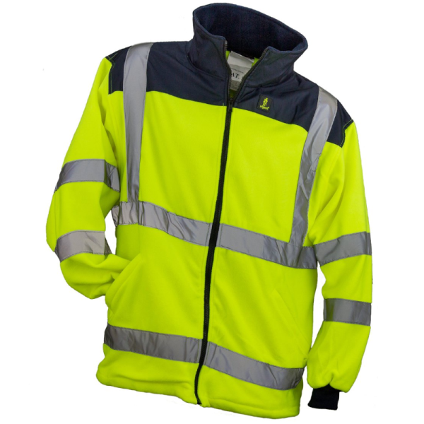 BLUZA ROBOCZA URGENT HSV OSTRZEGAWCZA Z POLARU ŻÓŁTA