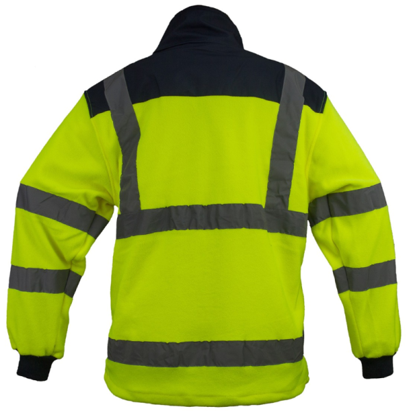 BLUZA ROBOCZA URGENT HSV OSTRZEGAWCZA Z POLARU ŻÓŁTA