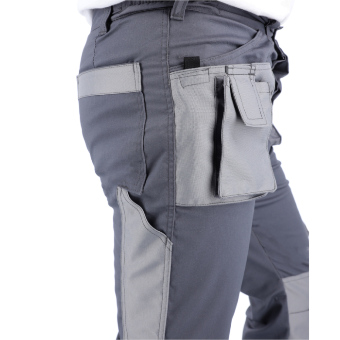 SPODNIE ROBOCZE PROCERA PROMAN STRETCH 250 DO PASA SZARE
