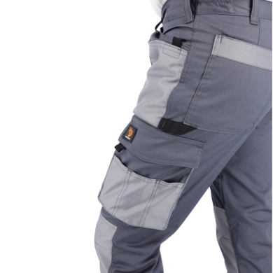 SPODNIE ROBOCZE PROCERA PROMAN STRETCH 250 DO PASA SZARE