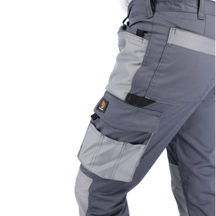 SPODNIE ROBOCZE PROCERA PROMAN STRETCH 250 DO PASA SZARE