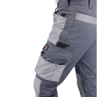 SPODNIE ROBOCZE PROCERA PROMAN STRETCH 250 DO PASA SZARE