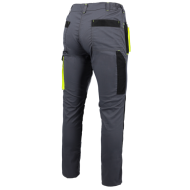 SPODNIE ROBOCZE PROCERA PROMAN STRETCH 250 DO PASA SZARO-ŻÓŁTE