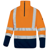 BLUZA ROBOCZA DELTA PLUS MARMOT OSTRZEGAWCZA Z POLARU ŻÓŁTO-GRANATOWA