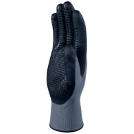 RĘKAWICE ROBOCZE DELTA PLUS VE723NO POWLEKANE NITRYLEM Z POLIESTRU SPANDEX CZARNE