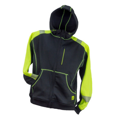 BLUZA ROBOCZA URGENT 923 Z KAPTUREM CZARNO-ŻÓŁTA
