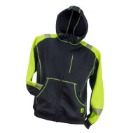 BLUZA ROBOCZA URGENT 923 Z KAPTUREM CZARNO-ŻÓŁTA