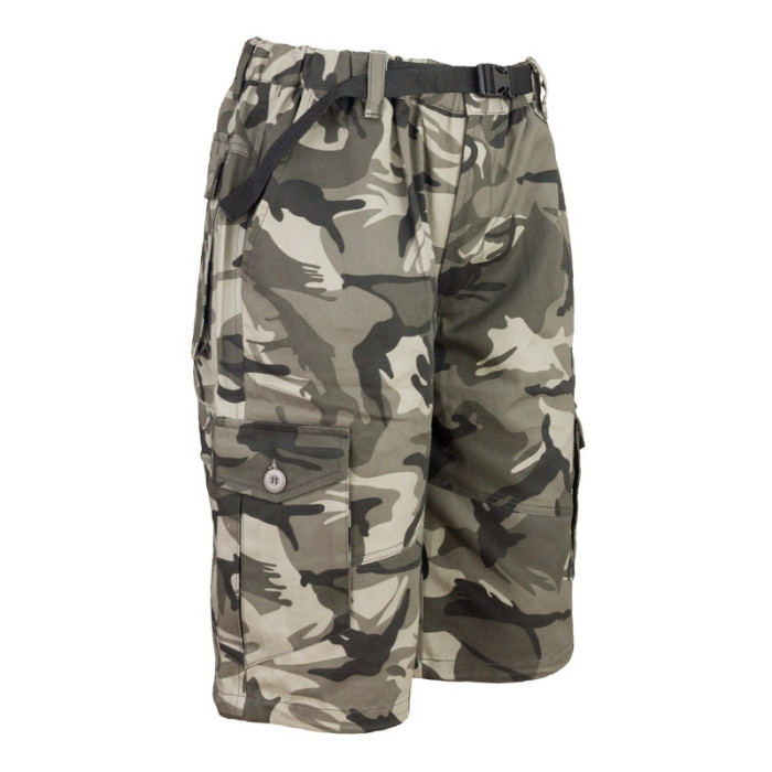 SZORTY ROBOCZE URGENT CAMO GREY 100% BAWEŁNA 250 g/m2 MORO