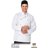 BLUZA  ROBOCZA LEBER-HOLLMAN LH-CHEFER KUCHARSKA CZARNA