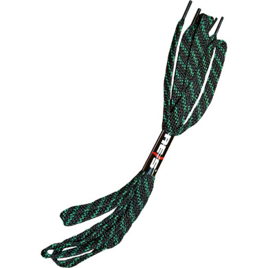 SZNUROWADŁA REIS BR-LACES DŁ. 110 CM. OP. 5 PAR CZARNO-ZIELONE