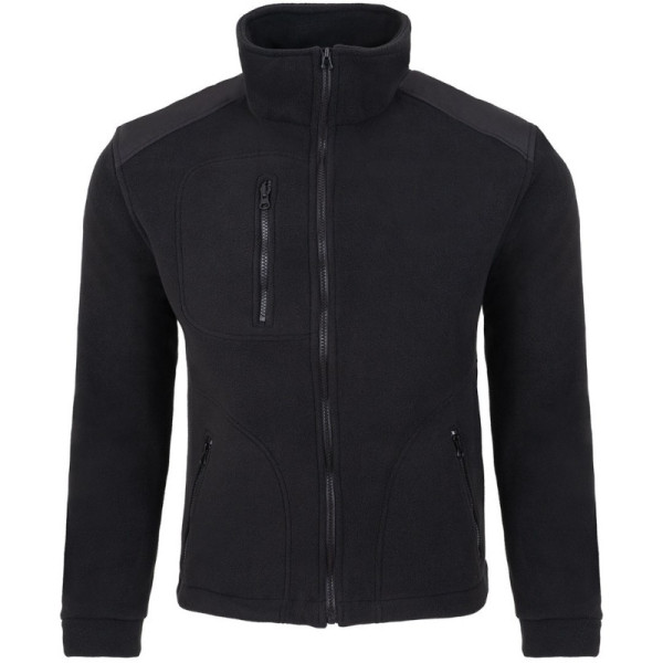 BLUZA ROBOCZA PREMIUM JHK FLRA 340 Z POLARU ZE WZMOCNIENIAMI CZARNA