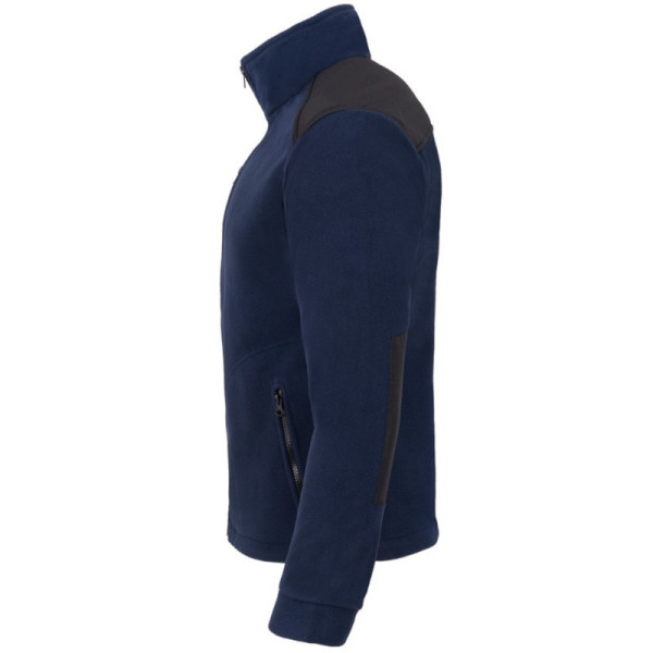 BLUZA ROBOCZA PREMIUM JHK FLRA 340 Z POLARU ZE WZMOCNIENIAMI GRANATOWA
