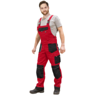 SPODNIE ROBOCZE LEBER-HOLLMAN LH-FMN-B OGRODNICZKI BEŻOWO-BRĄZOWO-CZARNE