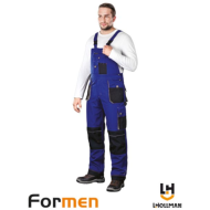 SPODNIE ROBOCZE LEEBER-HOLLMAN LH-FMN-B OGRODNICZKI NIEBIESKO-CZARNO-SZARE