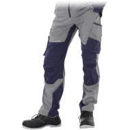 SPODNIE ROBOCZE LEBER-HOLLMAN LH-SPECWELD-T DLA SPAWACZY NIEBIESKO-GRANATOWO-POMARAŃCZOWE