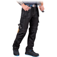 SPODNIE ROBOCZE LEBER-HOLLMAN LH-DESERT-T DO PASA BEŻOWO-CZARNE