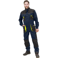 KOMBINEZON ROBOCZY LEBER-HOLLMAN LH-FMN-O GRANATOWO-CZARNO-CZERWONY