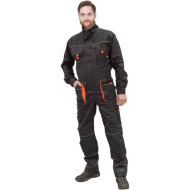 KOMBINEZON ROBOCZY LEBER-HOLLMAN LH-FMN-O BEŻOWO-BRĄZOWO-CZARNY