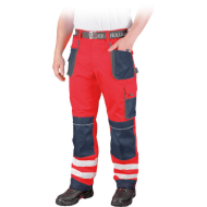 SPODNIE ROBOCZE LEBER-HOLLMAN LH-FMNW-T DO PASA OCIEPLANE ZIELONO-CZARNO-SZARE