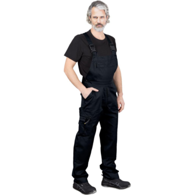 SPODNIE ROBOCZE LEBER-HOLLMAN LH-BISTER OGRODNICZKI CZARNE