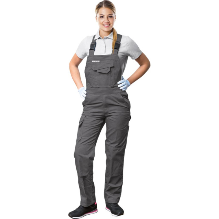 SPODNIE ROBOCZE LEBER-HOLLMAN LH-WOMBISER OGRODNICZKI DAMSKIE SZARE