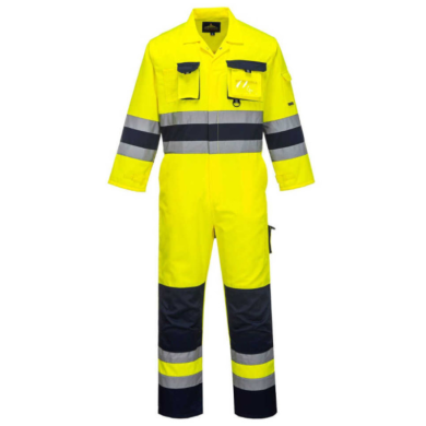 KOMBINEZON ROBOCZY NANTES PORTWEST PRW-TX55YNR OSTRZEGAWCZY ŻÓŁTO-GRANATOWY