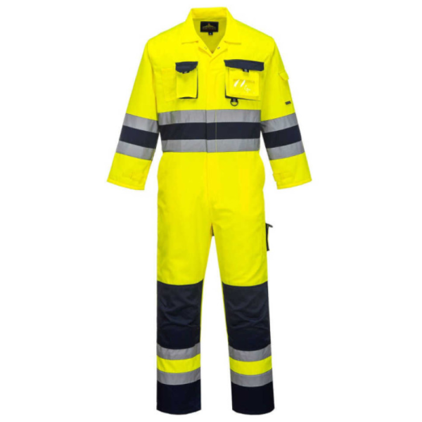 KOMBINEZON ROBOCZY NANTES PORTWEST PRW-TX55YNR OSTRZEGAWCZY ŻÓŁTO-GRANATOWY