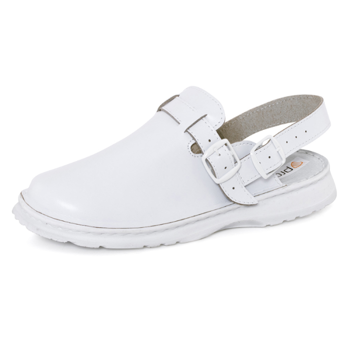 KLAPKI ROBOCZE PROCERA ARIEL PROFILAKTYCZNE PEŁNE Z PASKIEM BIAŁE