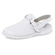 KLAPKI ROBOCZE PROCERA ARIEL PROFILAKTYCZNE PEŁNE Z PASKIEM BIAŁE