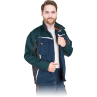 BLUZA ROBOCZA LEBER-HOLLMAN LH-SCOTER Z KAPTUREM CZARNO-SZARO-POMARAŃCZOWA